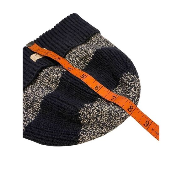 H&M Striped Knit Beanie Hat Winter Snow Outdoors School Fall Ski Snowboarding - Picture 6 of 7